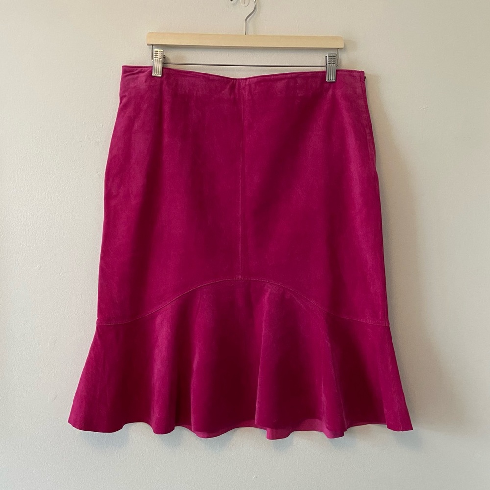 Vintage Y2K Danier Pink Seude Skirt